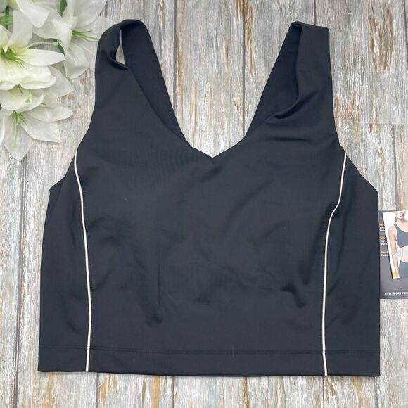Women's Active Sports Piped Bra Tank Top & Leggings 2-Piece Size L - Picture 2 of 14